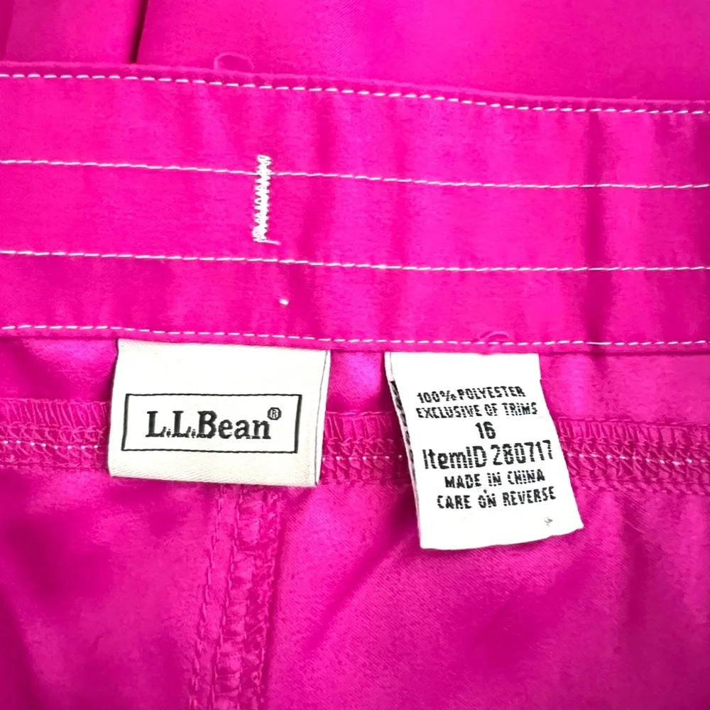 LL Bean Girl's Drawstring Swim/Sports Lightweight Shorts Size 16